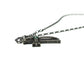 VARTIX K10 Black-Finished Cross Emerald and Black Diamond Chain Necklace, K10, Unisex, Black