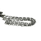 VARTIX K10 Black-Finished Cross Emerald and Black Diamond Chain Necklace, K10, Unisex, Black