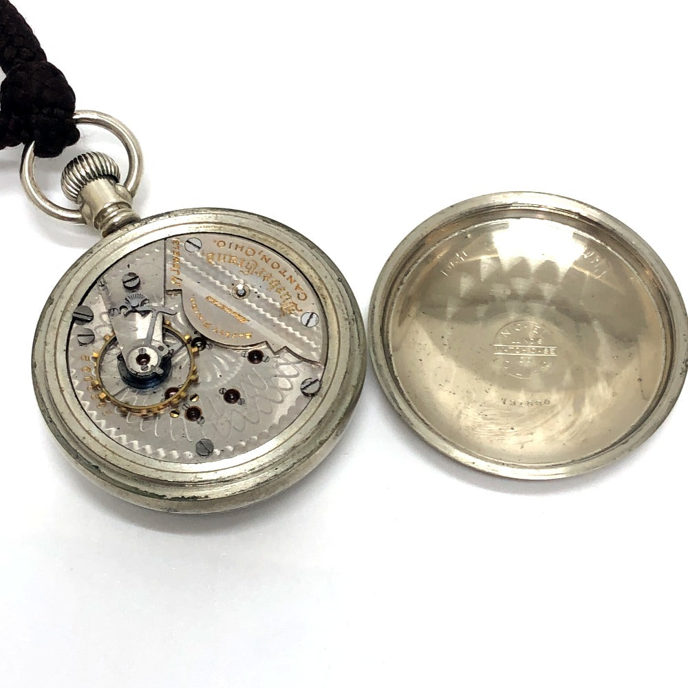 HAMPDEN WATCH CO. ハンプデン Dueber hampden 手巻き 時計 アンティーク スモールセコンド 懐中時計 SS メンズ シルバー