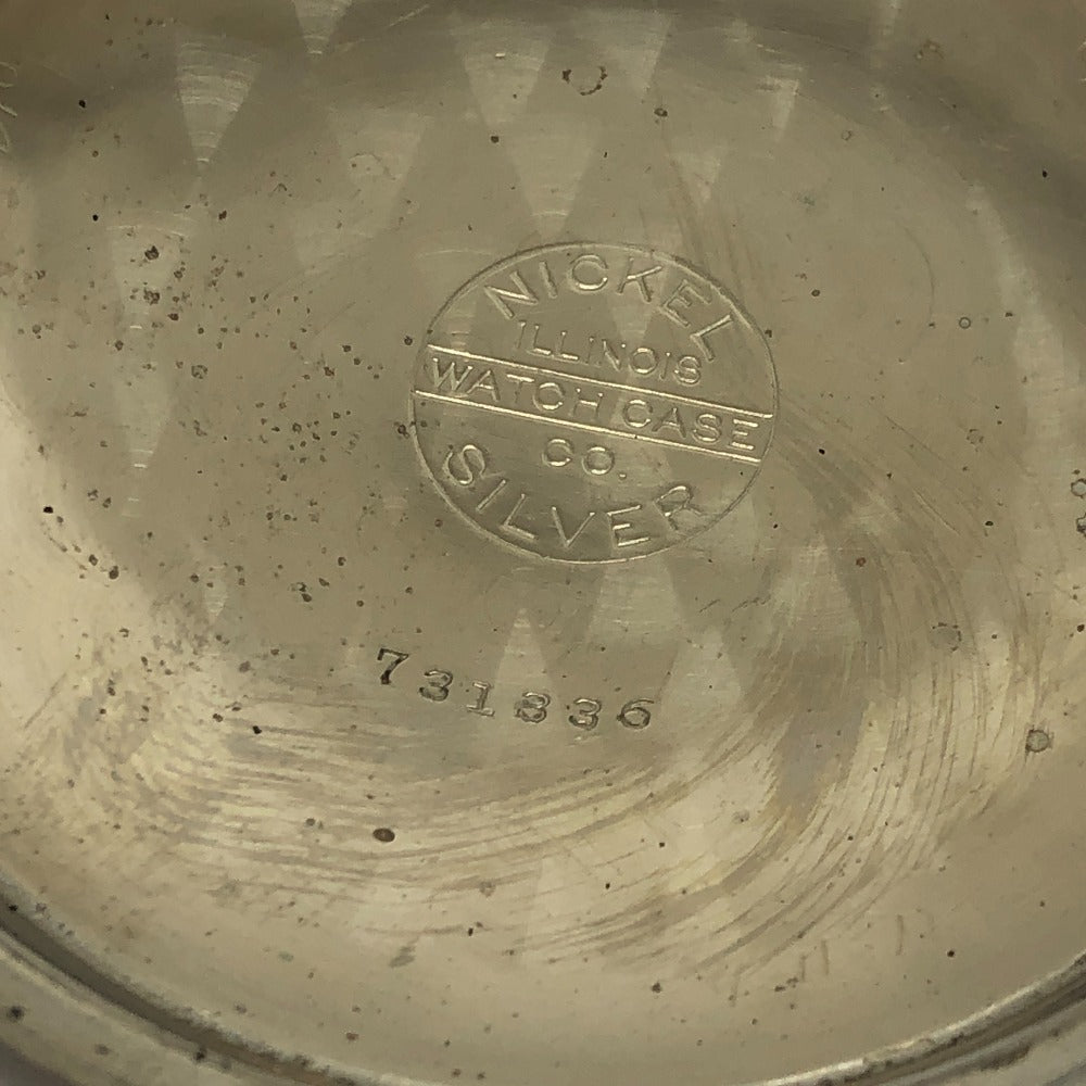 HAMPDEN WATCH CO. ハンプデン Dueber hampden 手巻き 時計 アンティーク スモールセコンド 懐中時計 SS メンズ シルバー