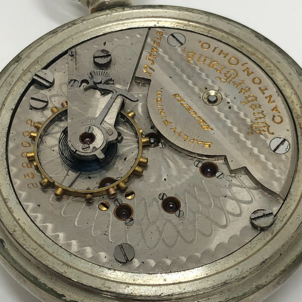 HAMPDEN WATCH CO. ハンプデン Dueber hampden 手巻き 時計 アンティーク スモールセコンド 懐中時計 SS メンズ シルバー