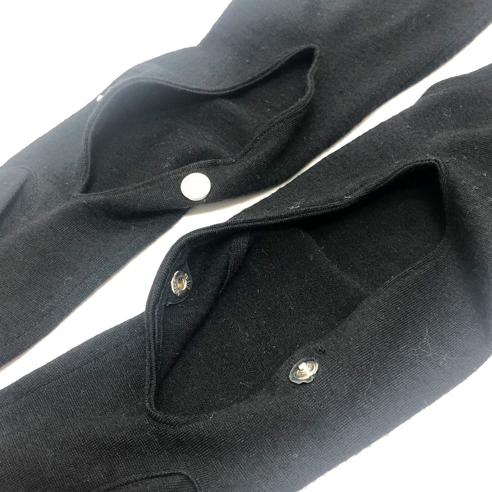 COMME des GARCONS Glove-docking top Apparel tops long sleeves knit wool Black Used
