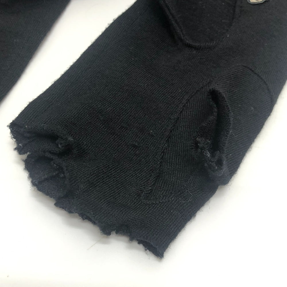 COMME des GARCONS Glove-docking top Apparel tops long sleeves knit wool Black Used