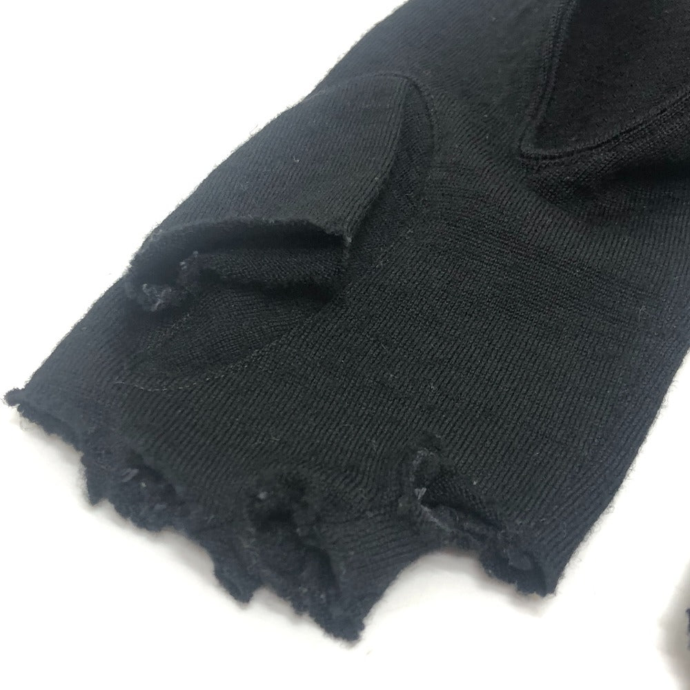 COMME des GARCONS Glove-docking top Apparel tops long sleeves knit wool Black Used
