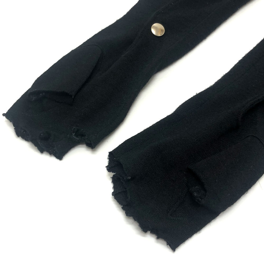 COMME des GARCONS Glove-docking top Apparel tops long sleeves knit wool Black Used