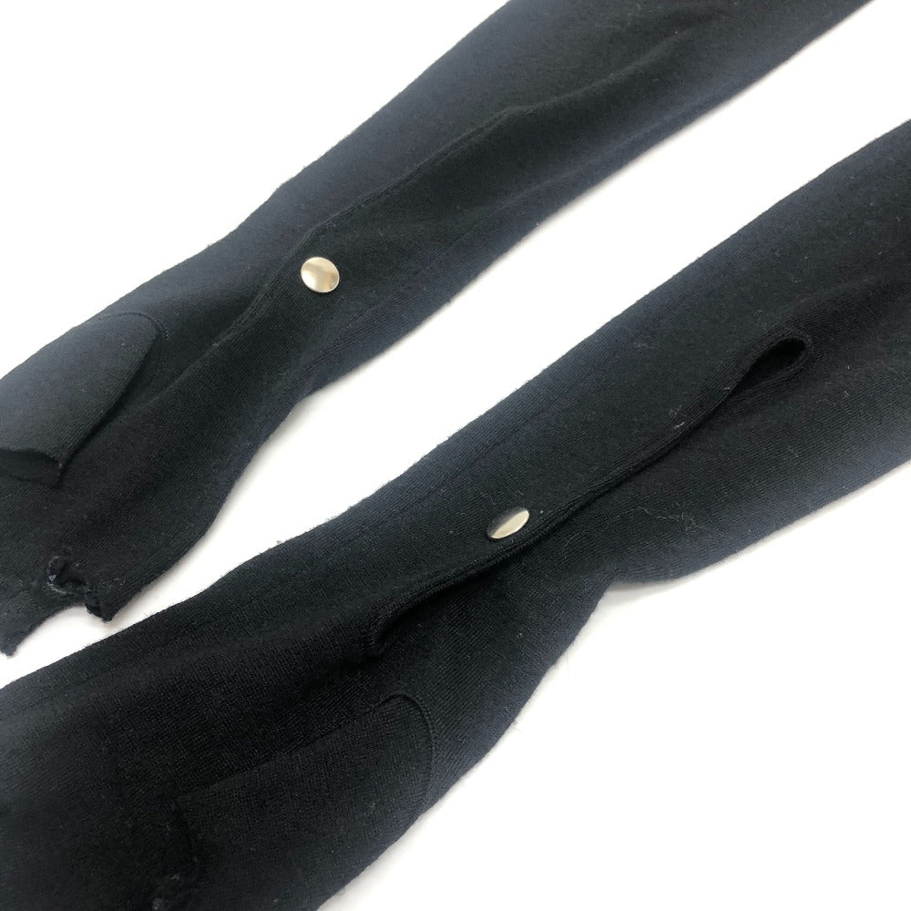 COMME des GARCONS Glove-docking top Apparel tops long sleeves knit wool Black Used
