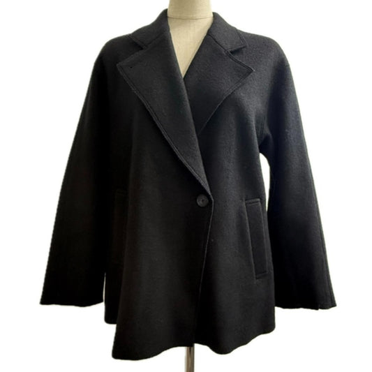 23区 チェスター アパレル アウター ショートコート テーラード ジャケット ウール レディース ブラック