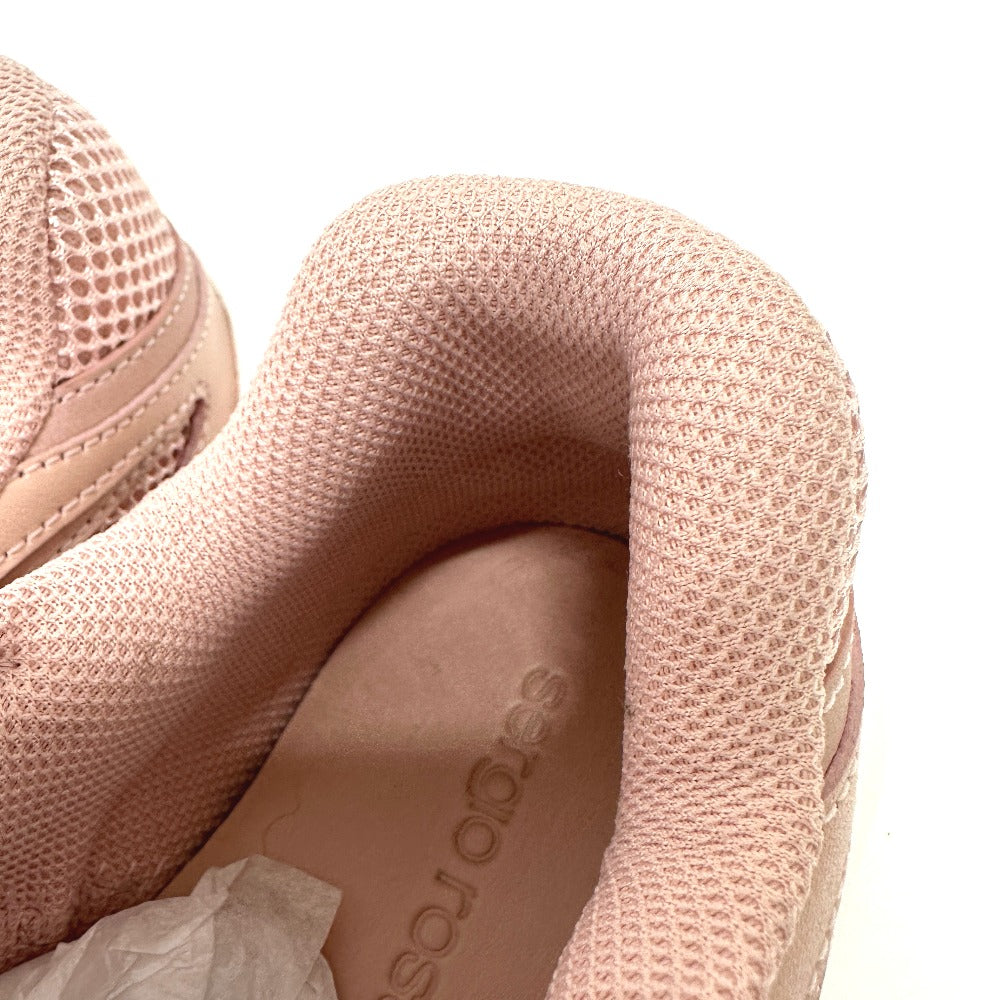 Sergio Rossi B10800-MFL270 ビジュー ローカット スニーカー キャンバス レディース ピンク - brandshop-reference