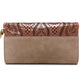 Sergio Rossi Pouch Clutch Bag, Mini Bag, Party Bag, Suede/Patent Leather, Women's, Pink Beige
