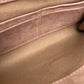 Sergio Rossi Pouch Clutch Bag, Mini Bag, Party Bag, Suede/Patent Leather, Women's, Pink Beige