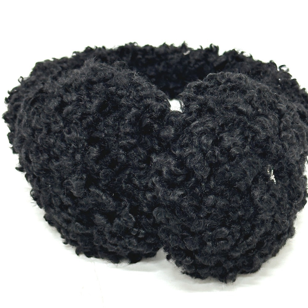 Sergio Rossi フェイクファー アパレル小物 イヤーマフ ポリエステル レディース ブラック - brandshop-reference