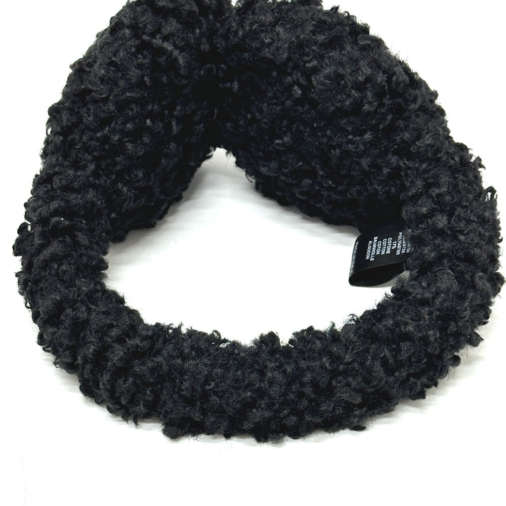 Sergio Rossi フェイクファー アパレル小物 イヤーマフ ポリエステル レディース ブラック - brandshop-reference