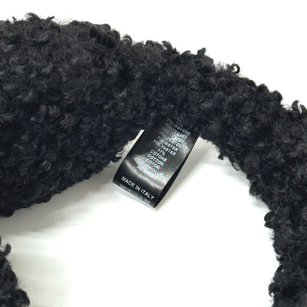 Sergio Rossi フェイクファー アパレル小物 イヤーマフ ポリエステル レディース ブラック - brandshop-reference