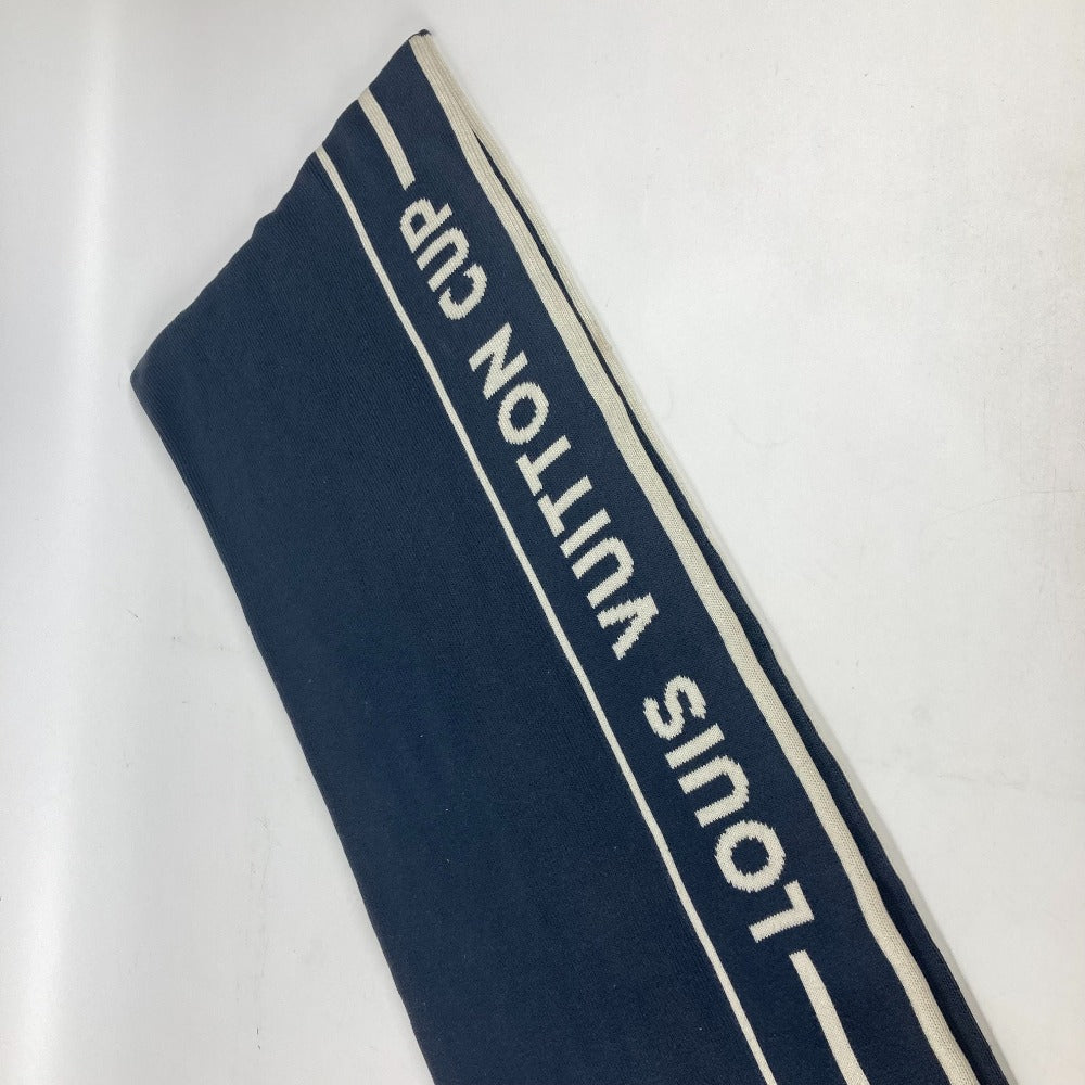 LOUIS VUITTON Louis Vuitton Cup LVCUP Logo Scarf Cotton Men's Navy