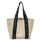snidel logo, logo tape, bag, leather-look, mini tote, tote bag, canvas, women's, white