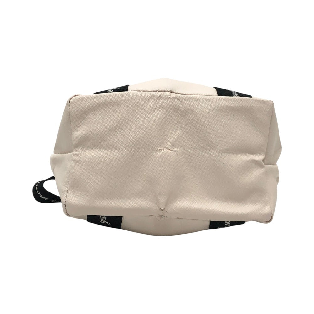 snidel logo, logo tape, bag, leather-look, mini tote, tote bag, canvas, women's, white