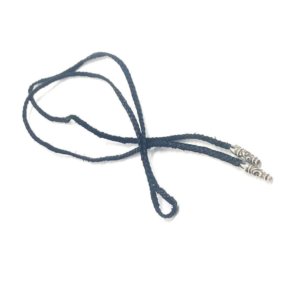 CHROME HEARTS ブレード 革紐 アクセサリー ネックレス レザー メンズ ブラック - brandshop-reference