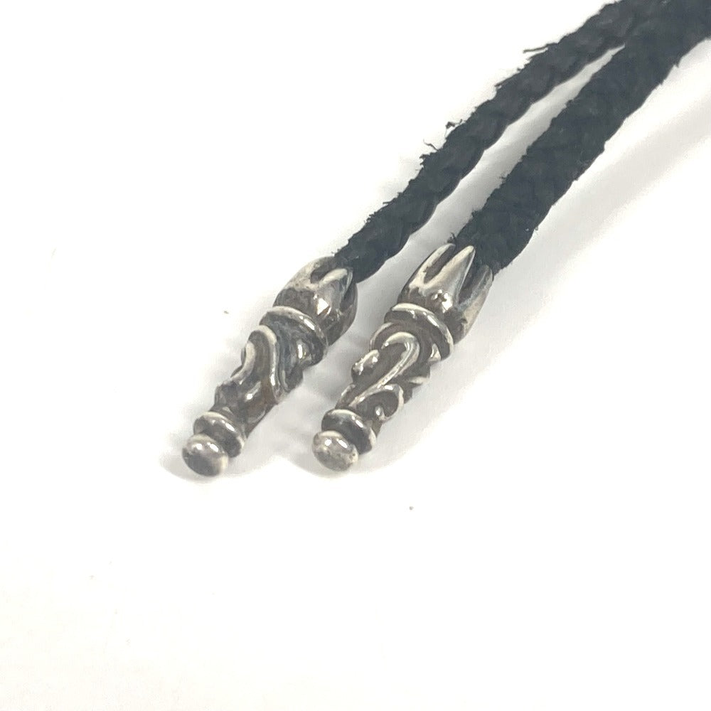 CHROME HEARTS ブレード 革紐 アクセサリー ネックレス レザー メンズ ブラック - brandshop-reference