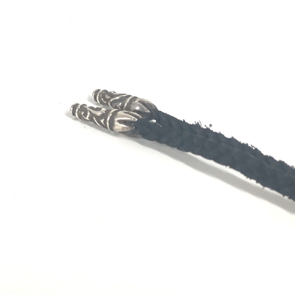 CHROME HEARTS ブレード 革紐 アクセサリー ネックレス レザー メンズ ブラック - brandshop-reference