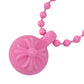 CHROME HEARTS Crossball Logo Chain Necklace Necklace rubber pink Used