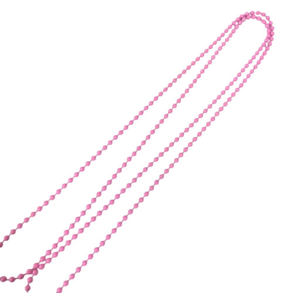 CHROME HEARTS Crossball Logo Chain Necklace Necklace rubber pink Used