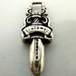 CHROME HEARTS 5DAGGER ZIP1 5ダガーチャーム 小 チャーム SV925 メンズ シルバー