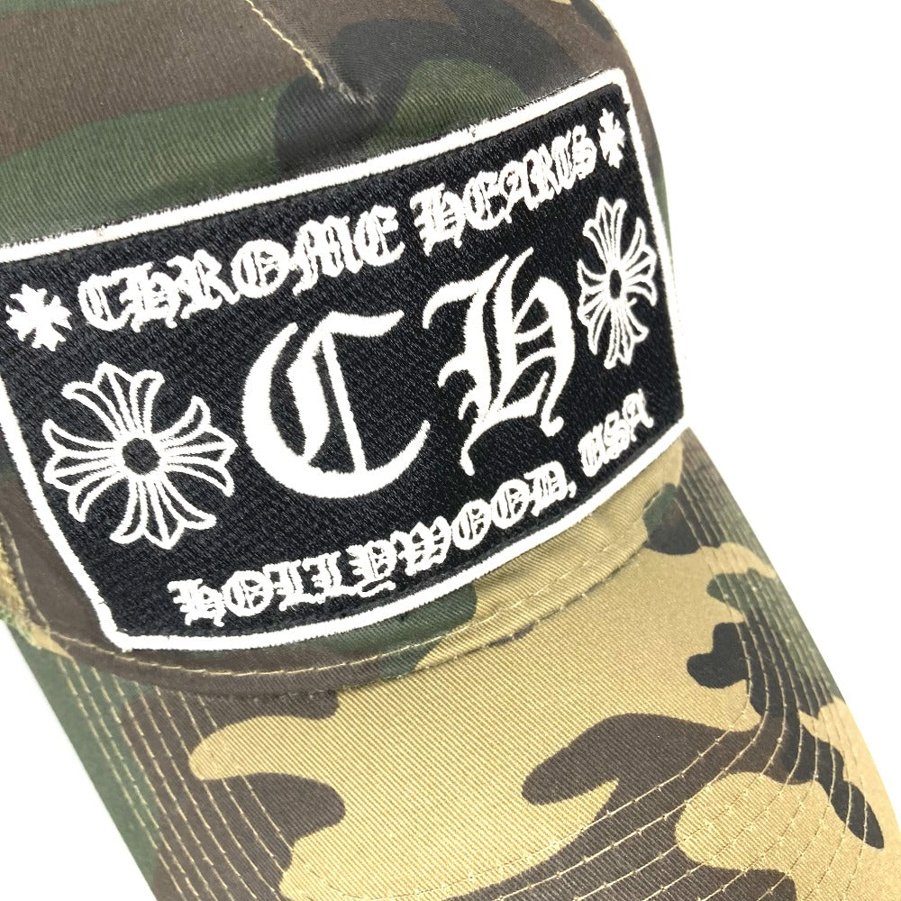 CHROME HEARTS CHロゴ カモフラ 迷彩 帽子 キャップ帽 ベースボール メッシュ キャップ コットン メンズ - brandshop-reference