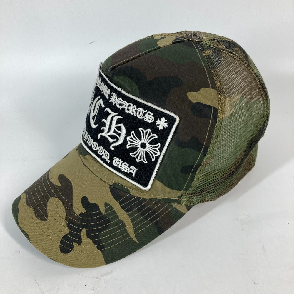 CHROME HEARTS CHロゴ カモフラ 迷彩 帽子 キャップ帽 ベースボール メッシュ キャップ コットン メンズ - brandshop-reference