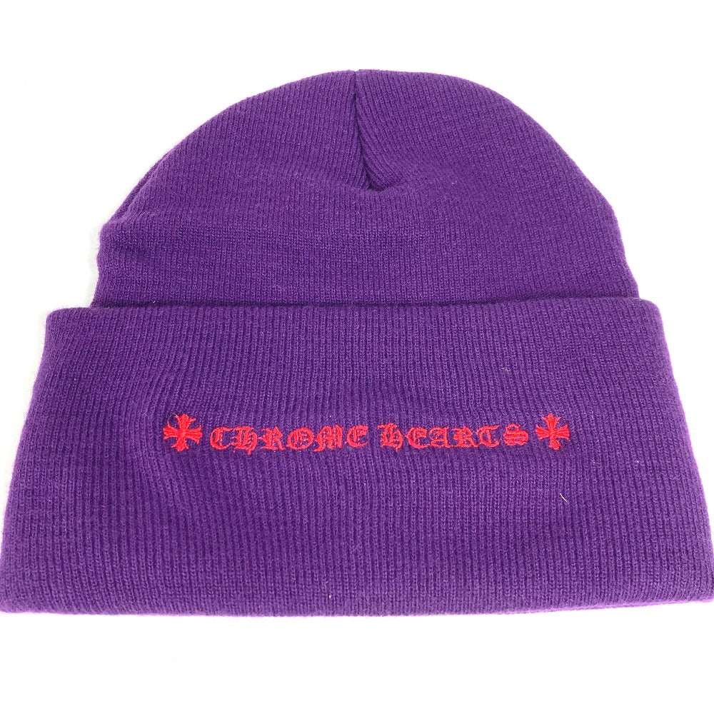 CHROME HEARTS WATCH CAP ビーニー 帽子 ニット帽 ニットキャップ ニット帽 アクリル メンズ - brandshop-reference