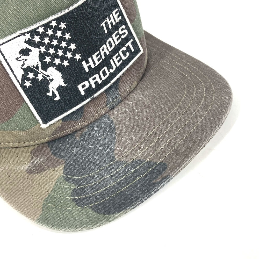 CHROME HEARTS  THE HERO PROJECT ヒーロープロジェクト ロゴ カモフラ 迷彩 メッシュ キャップ コットン メンズ グリーン