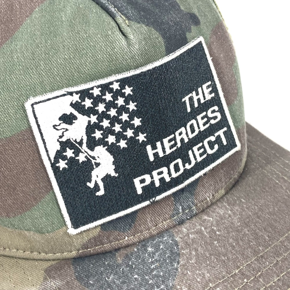 CHROME HEARTS  THE HERO PROJECT ヒーロープロジェクト ロゴ カモフラ 迷彩 メッシュ キャップ コットン メンズ グリーン