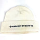 CHROME HEARTS ロゴ ビーニー 帽子 ニット帽 ニットキャップ ニット帽 アクリル ユニセックス ホワイト - brandshop-reference