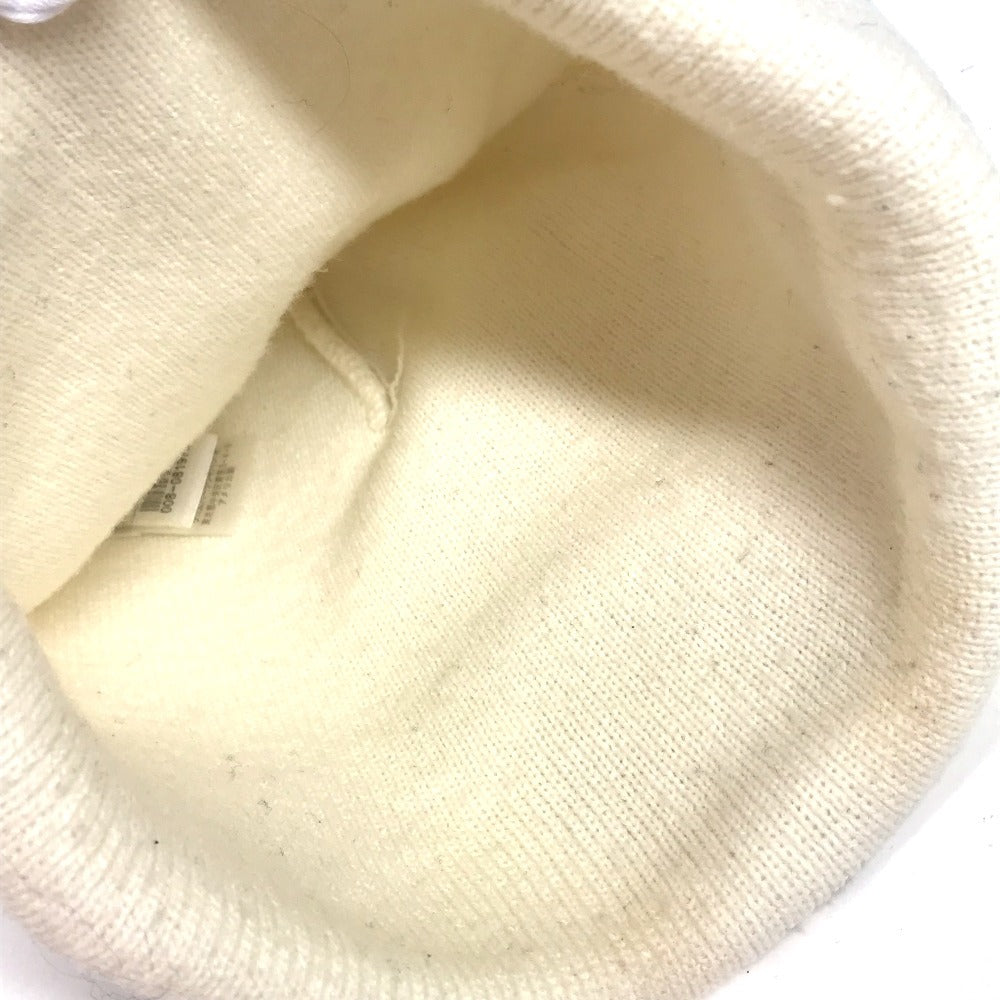 CHROME HEARTS ロゴ ビーニー 帽子 ニット帽 ニットキャップ ニット帽 アクリル ユニセックス ホワイト - brandshop-reference