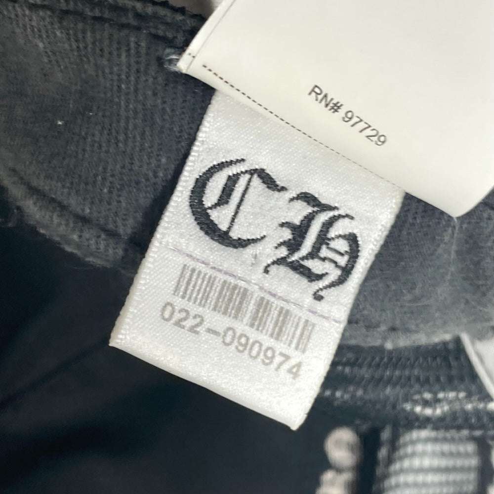 CHROME HEARTS ロゴ 縦ロゴ 帽子 キャップ帽 ベースボール メッシュ キャップ ポリエステル ユニセックス ブラック - brandshop-reference
