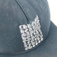 CHROME HEARTS ロゴ 縦ロゴ 帽子 キャップ帽 ベースボール メッシュ キャップ ポリエステル ユニセックス ブラック - brandshop-reference