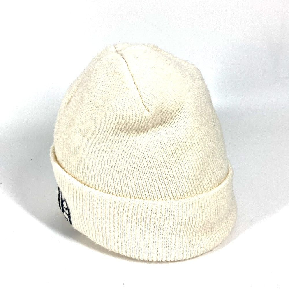 CHROME HEARTS Bicolor CH logo beanie hat knit hat knit cap Knit hat acrylic White/Black Used