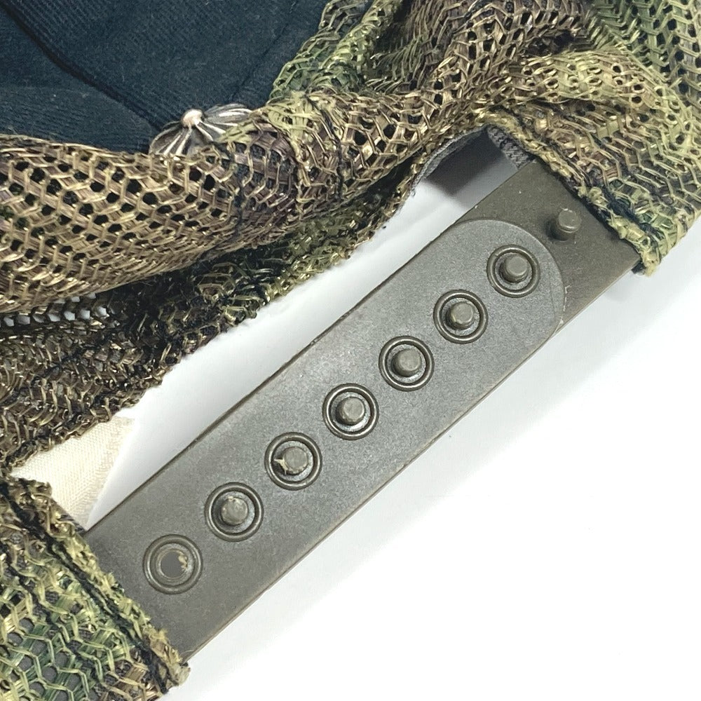 CHROME HEARTS ロゴ 迷彩 カモフラ メッシュ 帽子 キャップ帽 ベースボール キャップ コットン メンズ グリーン - brandshop-reference