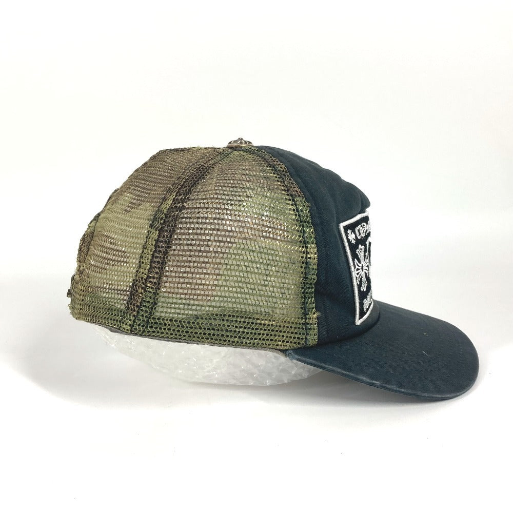CHROME HEARTS ロゴ 迷彩 カモフラ メッシュ 帽子 キャップ帽 ベースボール キャップ コットン メンズ グリーン - brandshop-reference