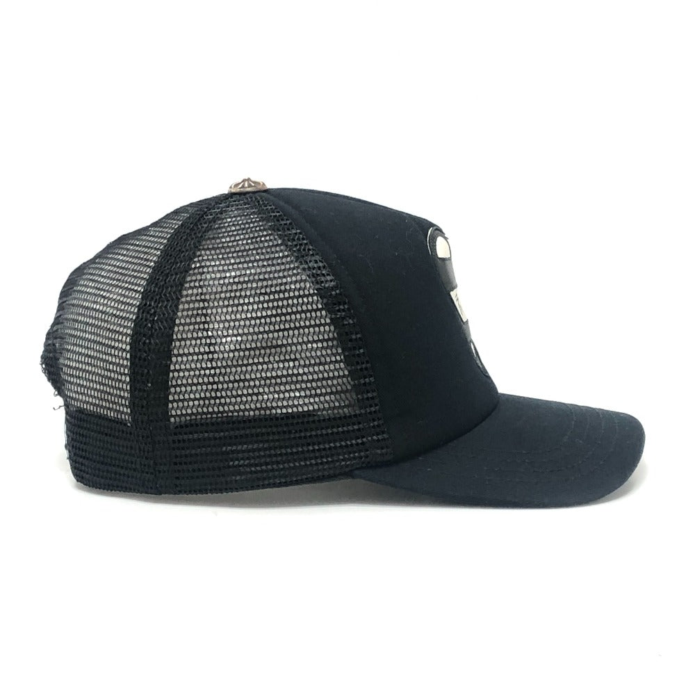 Chrome Hearts MattyBoy Heart Tracker Cap, Men's Canvas, Black