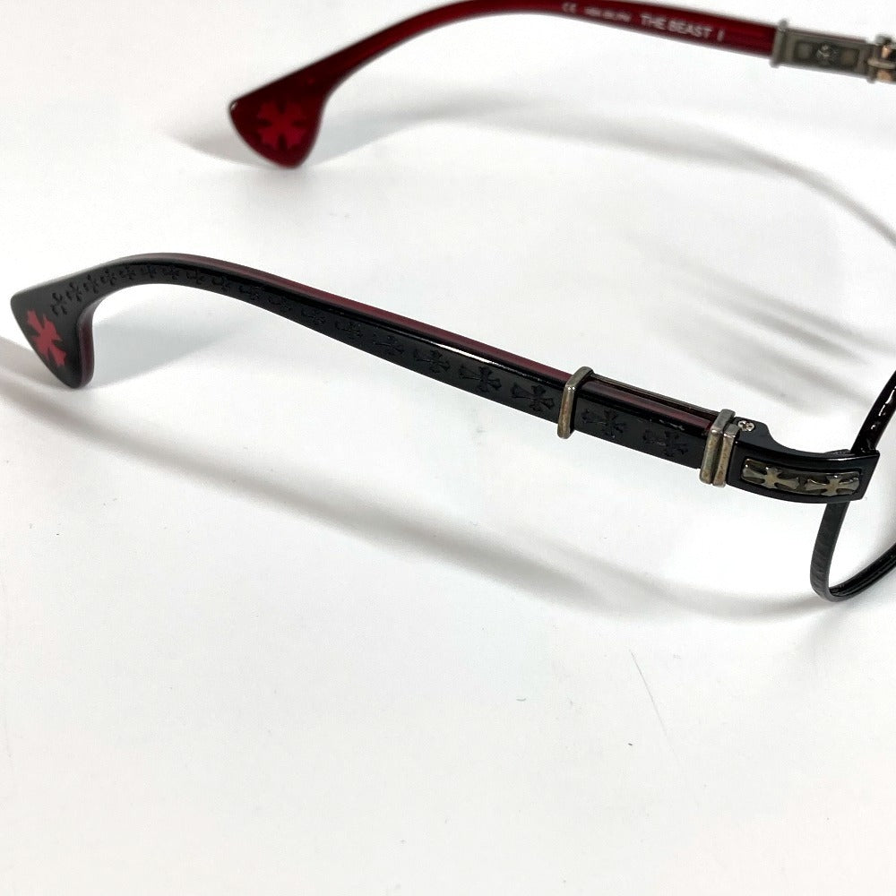 CHROME HEARTS THE BEAST1 メガネ めがね アイウェア 眼鏡 プラスチック ユニセックス ブラック - brandshop-reference
