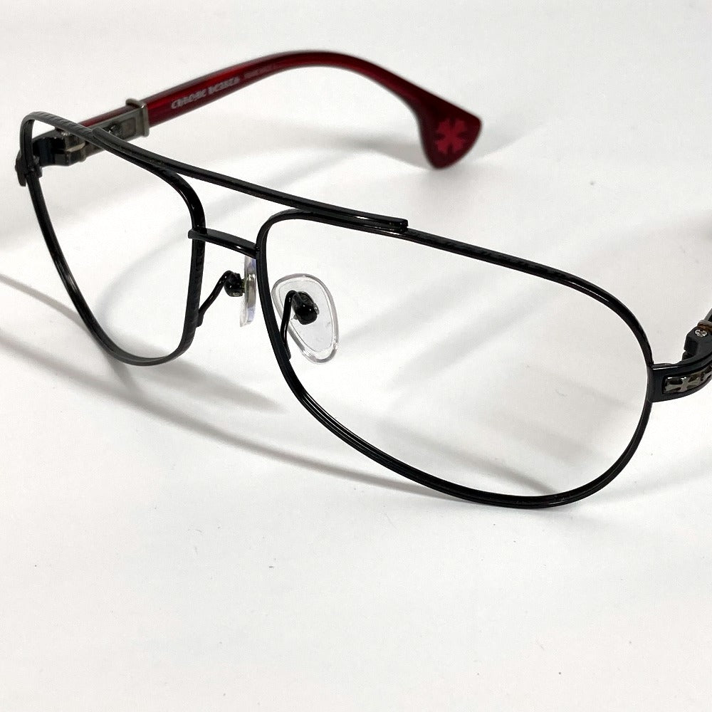 CHROME HEARTS THE BEAST1 メガネ めがね アイウェア 眼鏡 プラスチック ユニセックス ブラック - brandshop-reference
