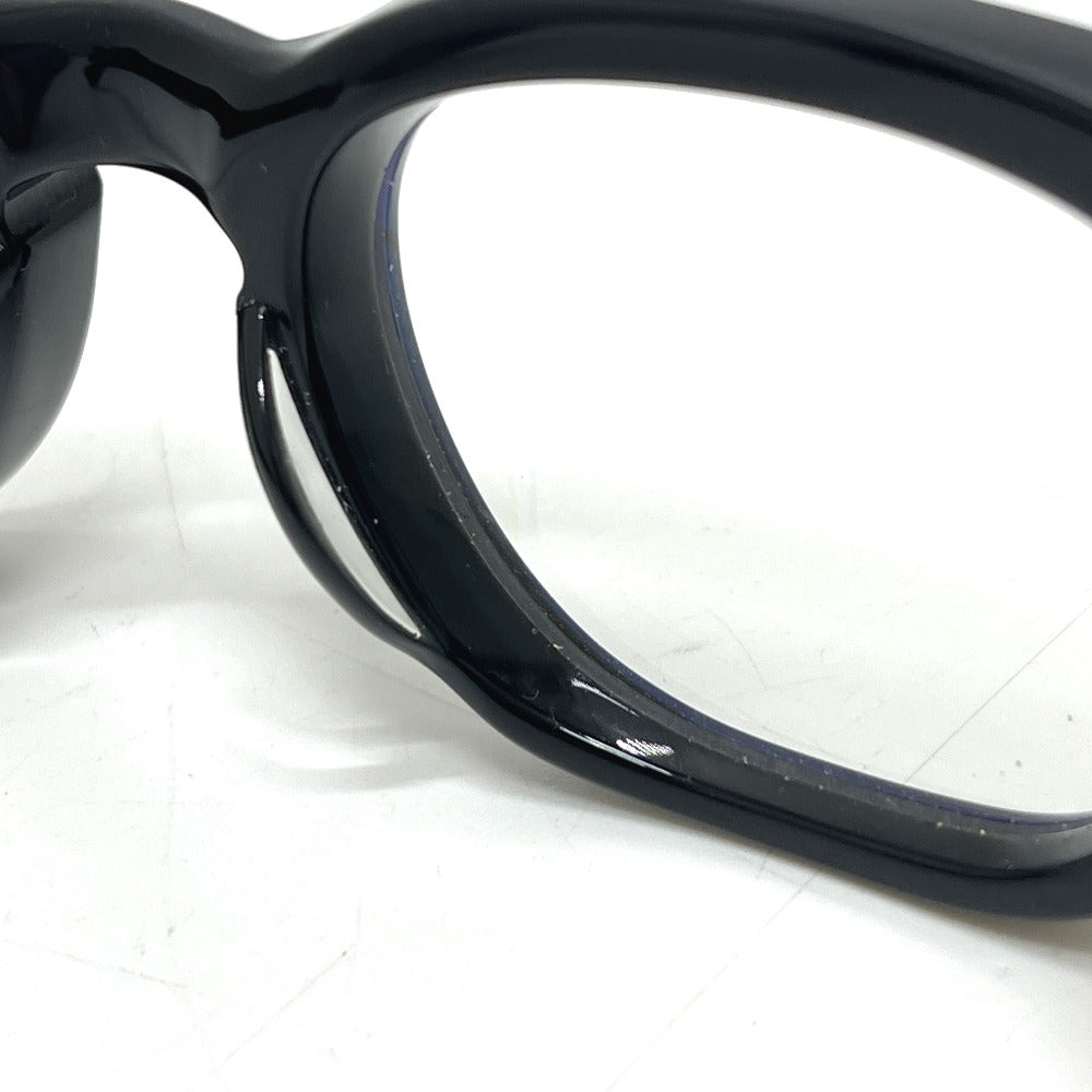 CHROME HEARTS BK-18KGP CUNTVOLUTED ウェリントン 伊達メガネ アイウェア 眼鏡 プラスチック メンズ ブラック