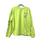 Chrome Hearts PPO HRDWR GRN SWTSHRT Top, Matty Boy, Men's Lime Green Crew Neck Sweatshirt, Cotton