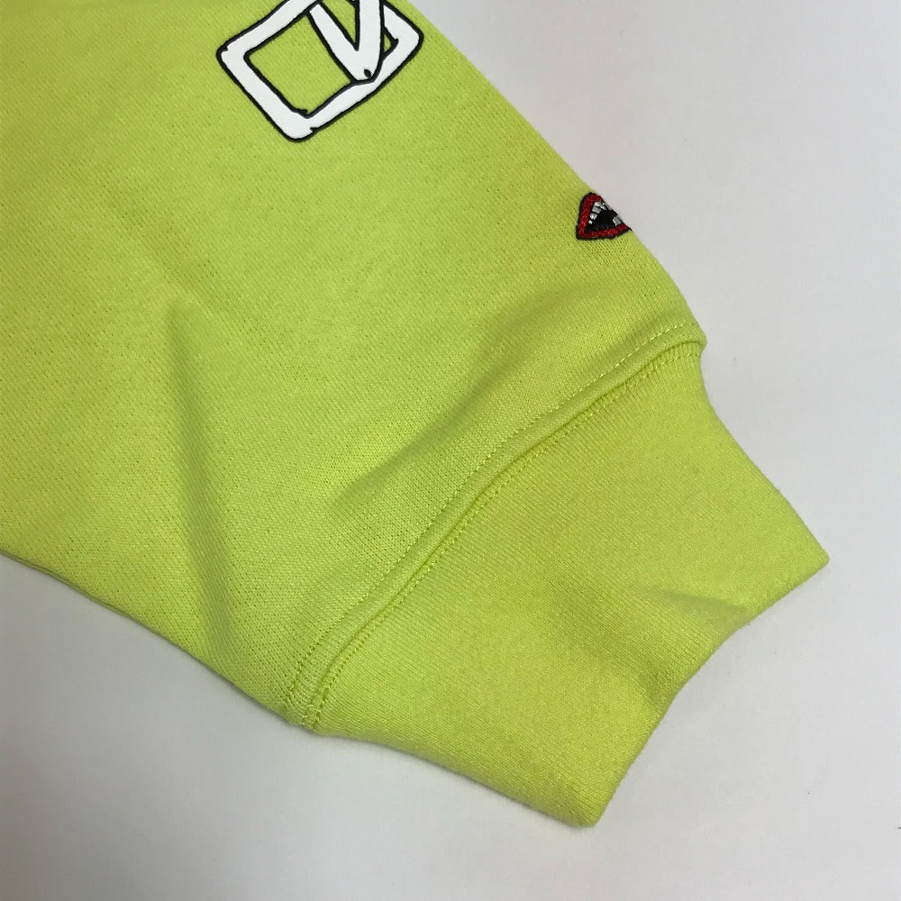 Chrome Hearts PPO HRDWR GRN SWTSHRT Top, Matty Boy, Men's Lime Green Crew Neck Sweatshirt, Cotton