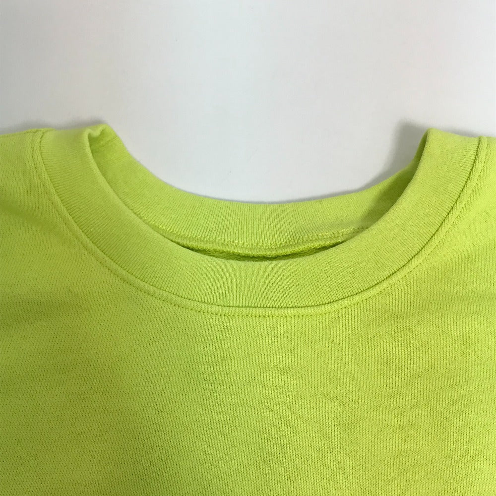 Chrome Hearts PPO HRDWR GRN SWTSHRT Top, Matty Boy, Men's Lime Green Crew Neck Sweatshirt, Cotton