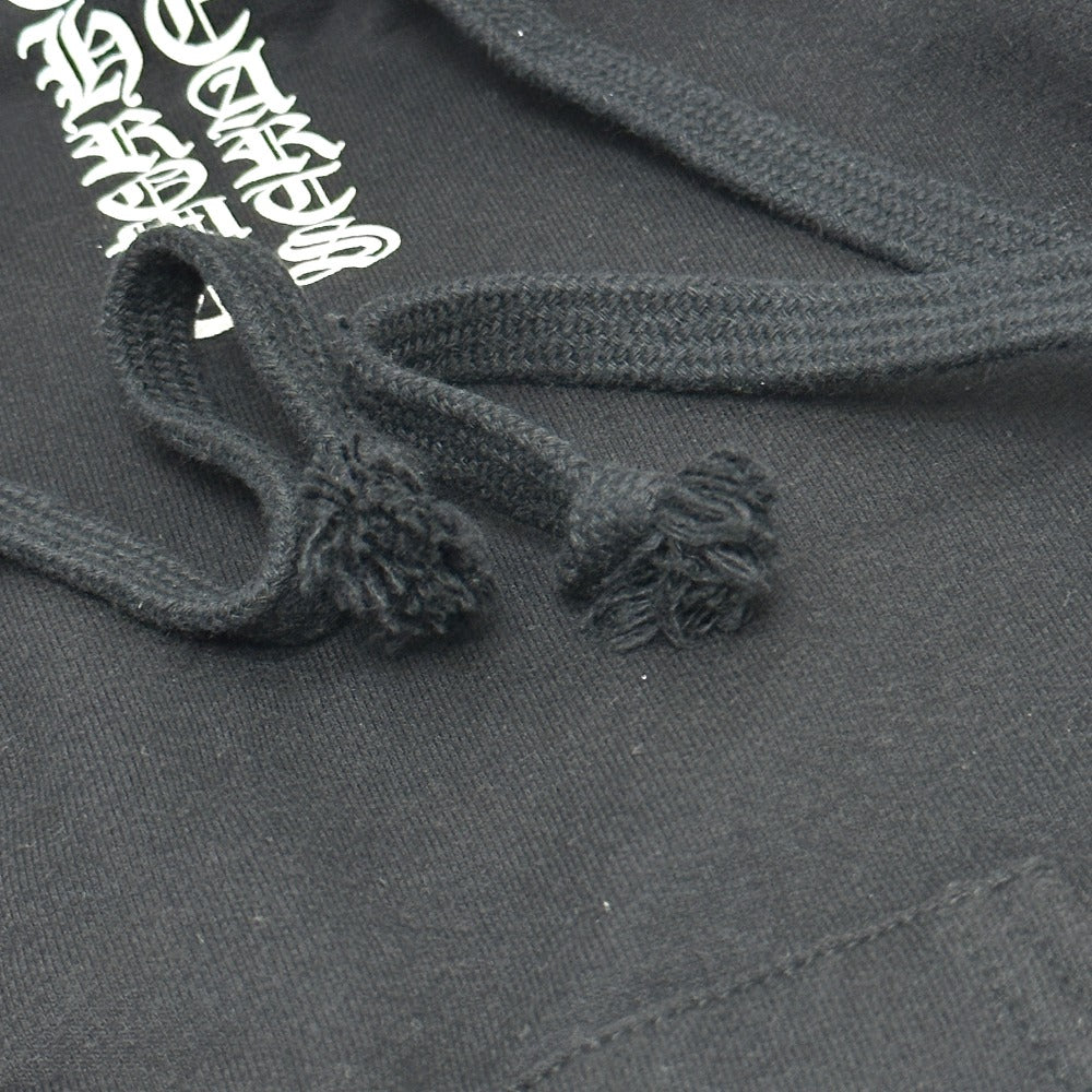 CHROME HEARTS セメタリークロス スクロールラベル ダガージップ アパレル パーカー コットン メンズ ブラック - brandshop-reference