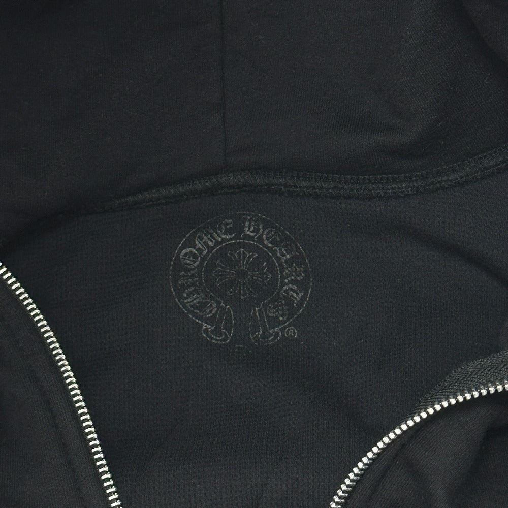 CHROME HEARTS セメタリークロス スクロールラベル ダガージップ アパレル パーカー コットン メンズ ブラック - brandshop-reference