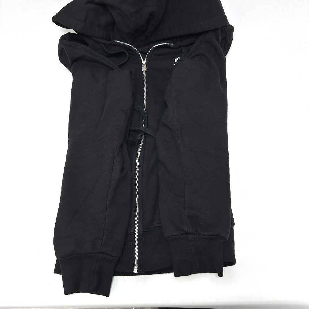 CHROME HEARTS セメタリークロス スクロールラベル ダガージップ アパレル パーカー コットン メンズ ブラック - brandshop-reference