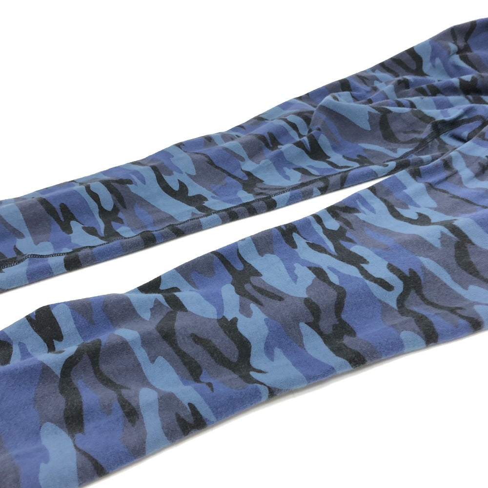 CHROME HEARTS CH Scroll Splint Leggings Medias Camuflaje Patrón Medias Ropa Ropa Interior Pantalones Pantalones Algodón Hombre Azul