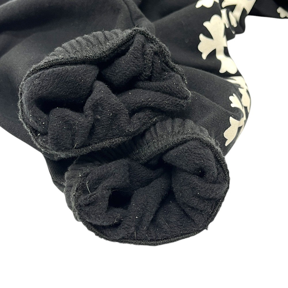 CHROME HEARTS Triple Cross Print Jogger pants Sweats Apparel Pants cotton Black Used